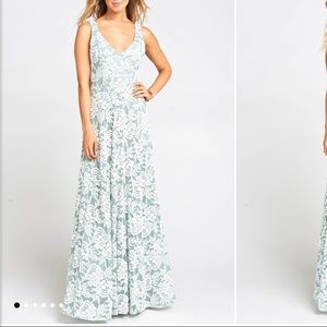 Show Me Your Mumu Jenn Maxi Dress - Silver Sage